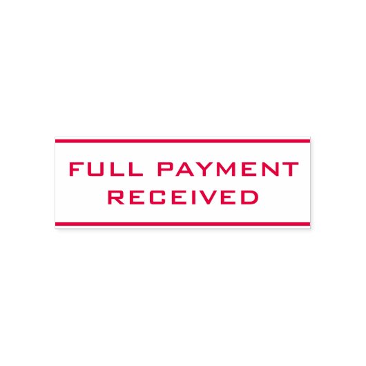 シンプル「全額お支払い済み」スタンプ セルフインキングスタンプ (デザイン)
