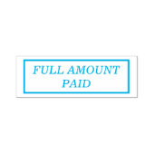 シンプル「全額を支払う」ゴム印 セルフインキングスタンプ (デザイン)