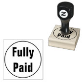 シンプル「全額支払い」 ラバースタンプ (押印)