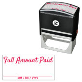 シンプル「全額支払済み」ゴム印 セルフインキングスタンプ (インサイチュ)