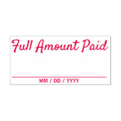 シンプル「全額支払済み」ゴム印 セルフインキングスタンプ (デザイン)