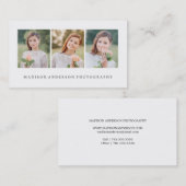 シンプル |写真の名刺 名刺 (正面/裏面)