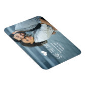 シンプル |写真の日付の保存 マグネット (右側)