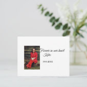 シンプル 写真を追加してテキストを記念に ポストカード (スタンド正面)