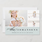 シンプル |写真コラージュカード シーズンカード (正面)