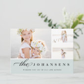 シンプル |写真コラージュカード シーズンカード (スタンド正面)