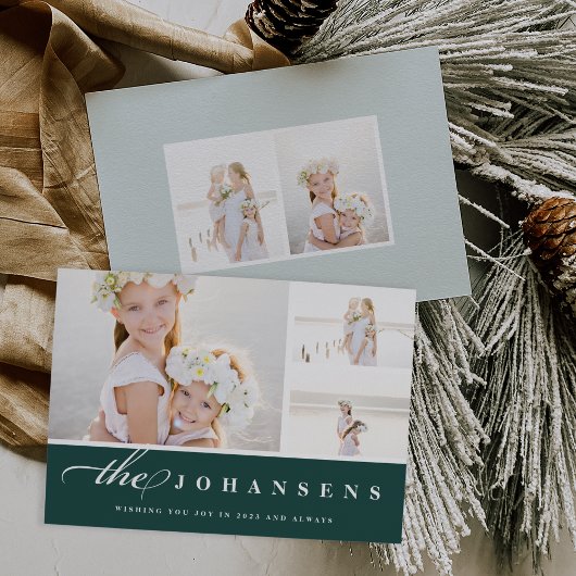 シンプル |写真コラージュカード シーズンカード