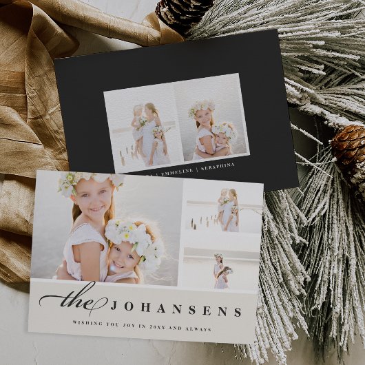 シンプル |写真コラージュカード シーズンカード