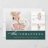 シンプル |写真コラージュカード シーズンカード (正面)