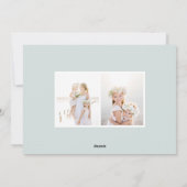 シンプル |写真コラージュカード シーズンカード (裏面)