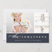 シンプル |写真コラージュカード シーズンカード (正面)