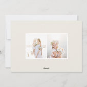 シンプル |写真コラージュカード シーズンカード (裏面)