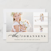 シンプル |写真コラージュカード シーズンカード (正面)