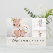 シンプル |写真コラージュカード シーズンカード (スタンド正面)