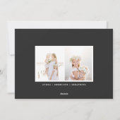 シンプル |写真コラージュカード シーズンカード (裏面)