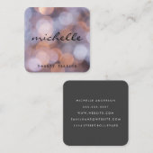 シンプル《写真》ぼけ味 |スタイリスト |写真 |ファッション スクエア名刺 (正面/裏面)