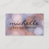 シンプル《写真》ぼけ味 |写真 |ファッション 名刺 (正面)