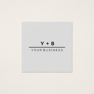 シンプル+初期のカスタムロゴノートカード