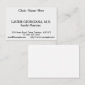 シンプル、名ミニマル刺 名刺 (正面/裏面)