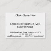 シンプル、名ミニマル刺 名刺 (正面)