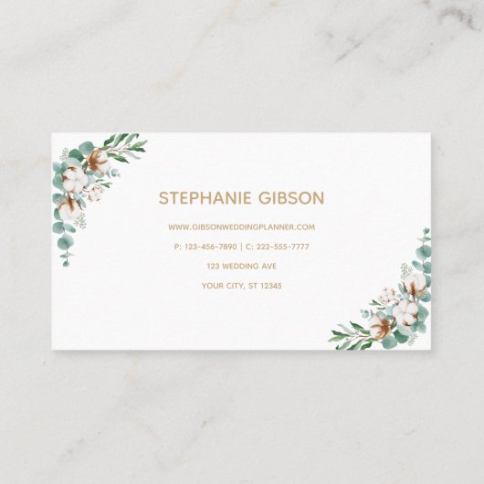 シンプル 名刺 (裏面)