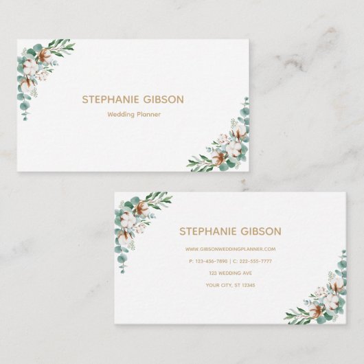 シンプル 名刺 (正面/裏面)