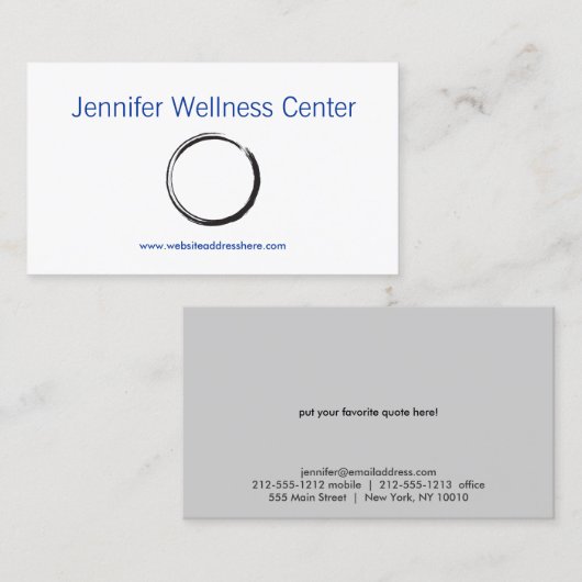 シンプル 名刺 (正面/裏面)