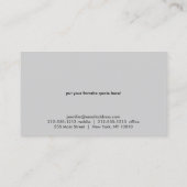 シンプル 名刺 (裏面)