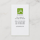 シンプル 名刺 (裏面)