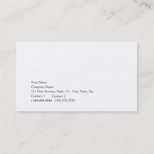 シンプル 名刺 (正面)