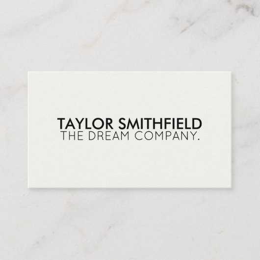 シンプル 名刺 (正面)