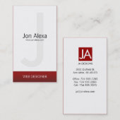 シンプル 名刺 (正面/裏面)