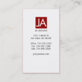 シンプル 名刺 (裏面)