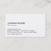 シンプル 名刺 (裏面)