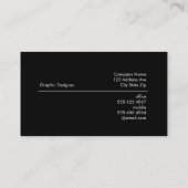 シンプル 名刺 (裏面)