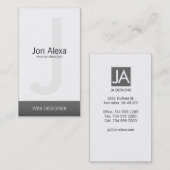 シンプル 名刺 (正面/裏面)