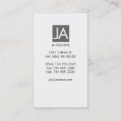 シンプル 名刺 (裏面)