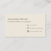 シンプル 名刺 (正面)