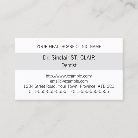 シンプル 名刺 (正面)