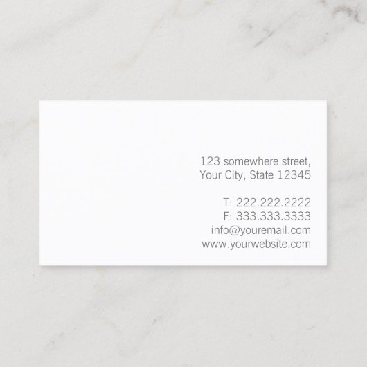 シンプル 名刺 (裏面)