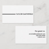 シンプル 名刺 (正面/裏面)