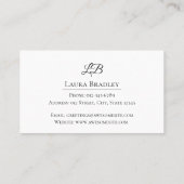 シンプル 名刺 (裏面)