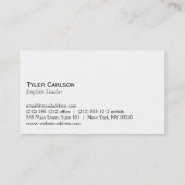 シンプル 名刺 (裏面)