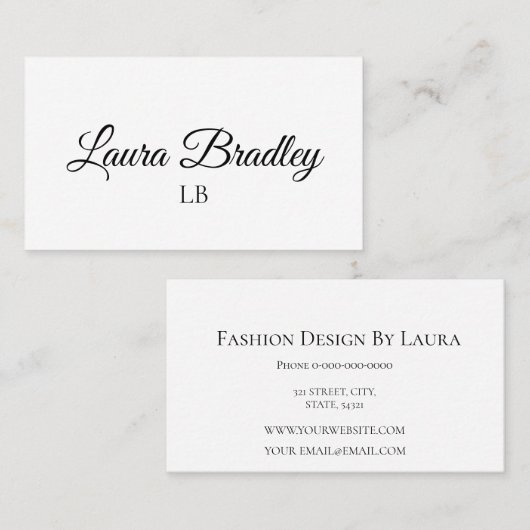 シンプル 名刺 (正面/裏面)