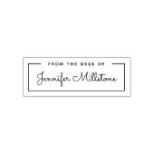 シンプル 執筆者の机から スクリプト名 セルフインキングスタンプ (デザイン)