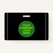 シンプル、基本的な従業員/スタッフポートレートバッジ バッジ (裏面)