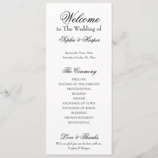 シンプル、多目的、黒エレガントと白 プログラム (正面)