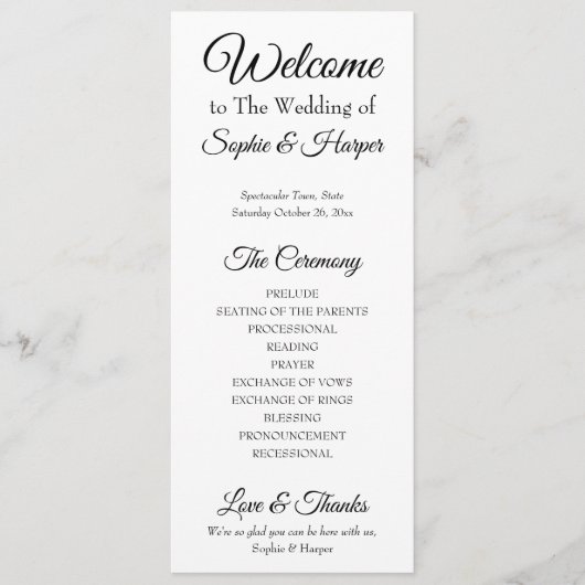 シンプル、多目的、黒エレガントと白 プログラム (正面)