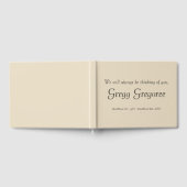 シンプル&尊敬悔やみや弔慰ゲストブック ゲストブック (全面)