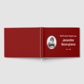 シンプル、尊敬悔やみや弔慰ゲストブック ゲストブック (全面)